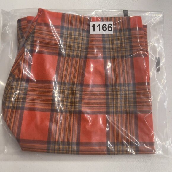 Nasty Gal Totally Clueless Check Skirt Orange Mini Women's US 2 NWT - Picture 9 of 9